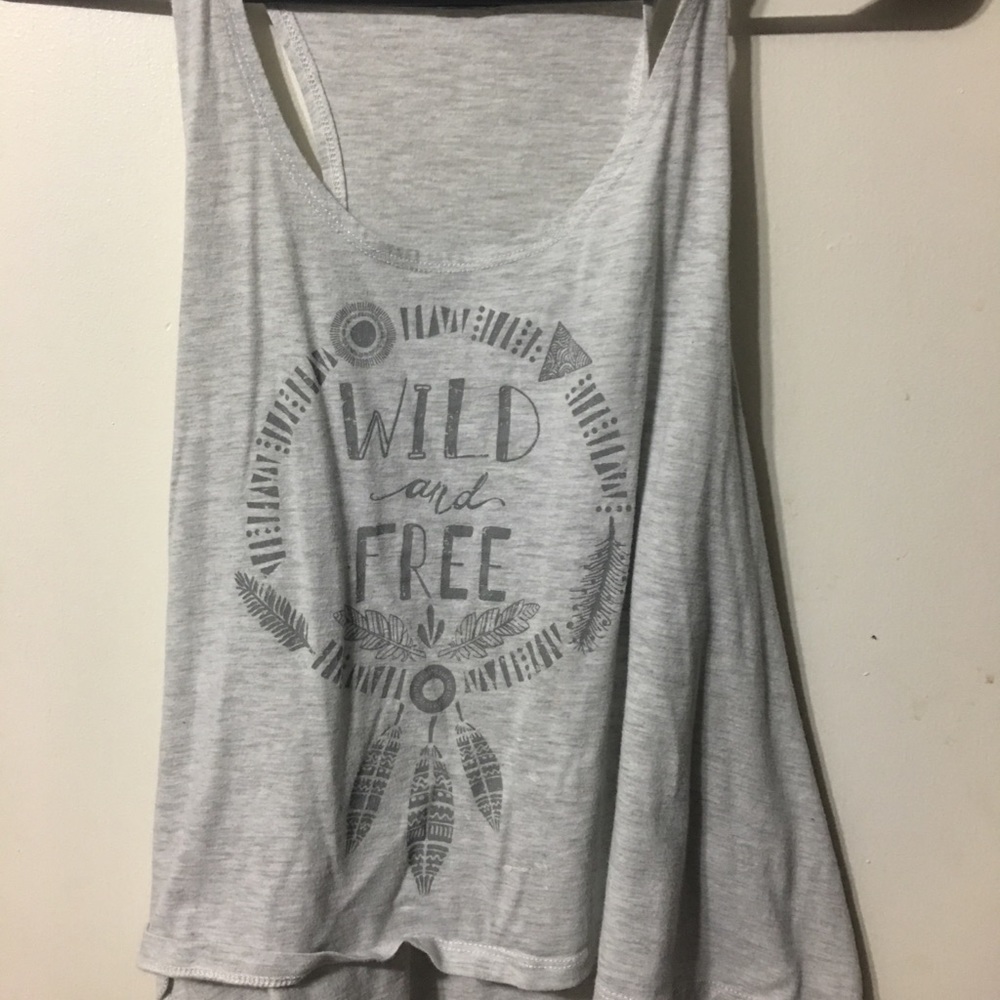 Wild and Free Tank Top/Popular/Size Small